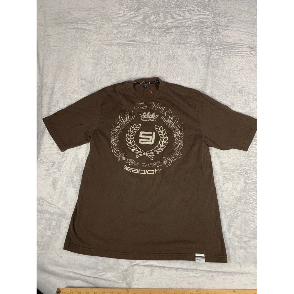Sean John True King Men's T-Shirt XL Brown